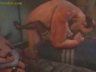 Lulu gefickt schwer im 3d monster- erwachsene film animation
