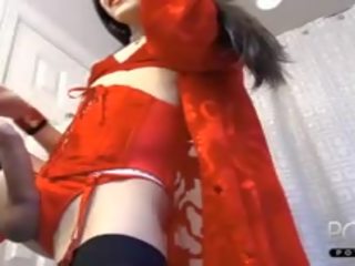 Merah pakaian lingerie femboy besar lingga secara online